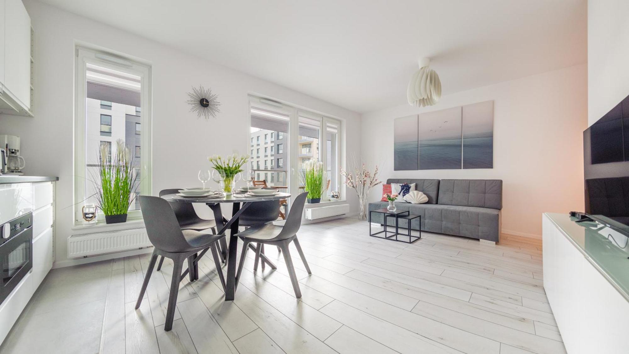 Apartamenty Sun & Snow Przystan Letnica Gdaňsk Exteriér fotografie